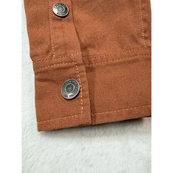 KATIN Canvas Utility Shirt Jacket Rustic Orange SZ XL